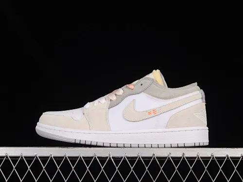 All categories Air Jordan Jordan series basketball shoes Air Jordan 1 Low Air Jordan 1 Low "White and Phantom" AJ1 Joe 1 off-white retro cultural leisure sports sneakers DN1635-100